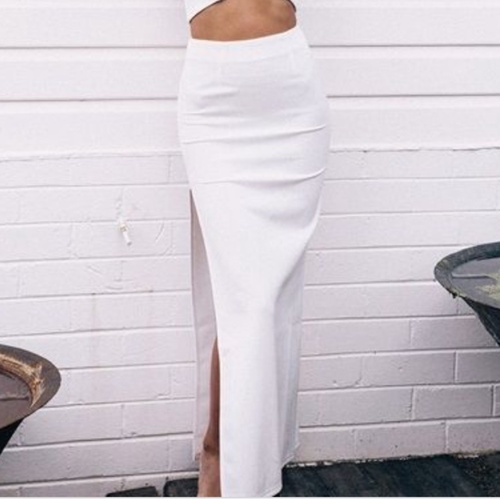 Sabo Skirt Blanca Split Skirt